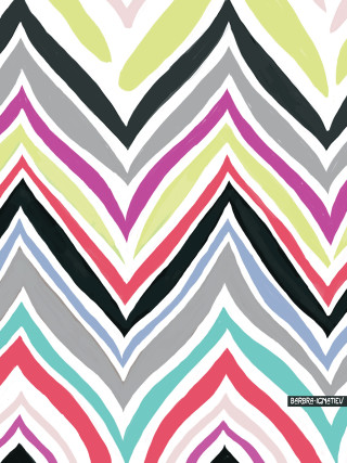 Colorful chevron opart triadic bridgetriley - op art free wallpaper for mobile