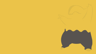 Black bear yellow background bear - vector curve free wallpaper
