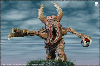 Creature with ball in mouth - a creature free wallpaper