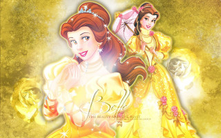 Princess yellow background white outline - a white outline free wallpaper