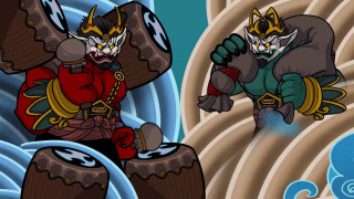 Cartoon cat sword demon sword - animation free wallpaper for desktop