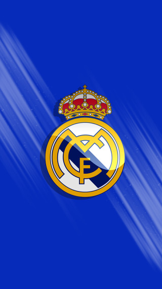 Blue background gold crown soccer - realism free wallpaper for mobile