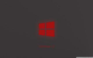Red windows 10 logo dark - minimalist free wallpaper for desktop