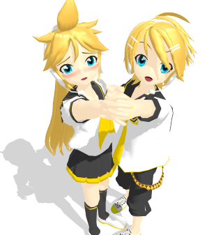 Anime girls holding hands standing - an ambient occlusion free wallpaper for tablet
