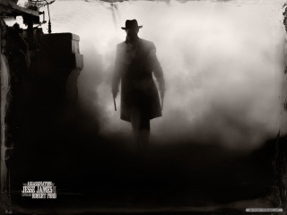 Man hat coat fog cane - noir free wallpaper