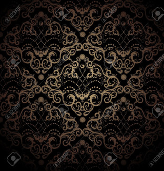 Gold black background circular design - a gold free wallpaper for tablet