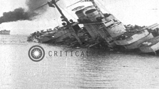 Sinking boat smoke water rescue - side and a boat free wallpaper