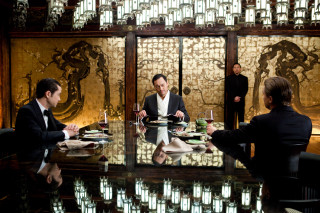 Group people sitting table food 3 - food free wallpaper