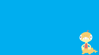 Cartoon character tie ledge red - gradient light blue free wallpaper