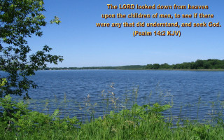 Lake bible verse blue sky - esaias boursse free wallpaper