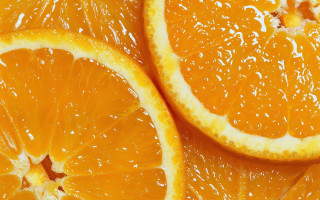 Orange slices water droplets photorealism - they free wallpaper