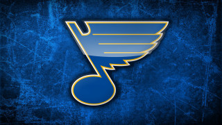Blue yellow hockey logo grunge 2 - brian despain free wallpaper
