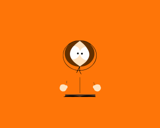 Cartoon long nose ring orange - an orange background free wallpaper