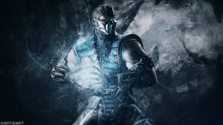Man blue armor sword smoke - ice free wallpaper