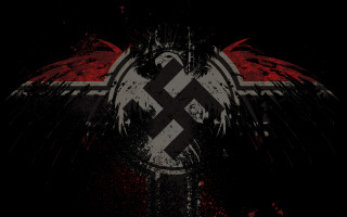 Black white eagle red white - adolf born free wallpaper