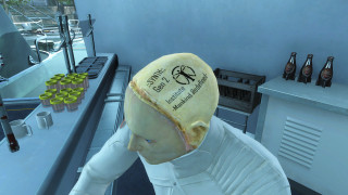 Person white outfit yellow hat - cybernetic free wallpaper