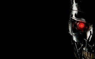 Close up person mask red - cybernetic free wallpaper