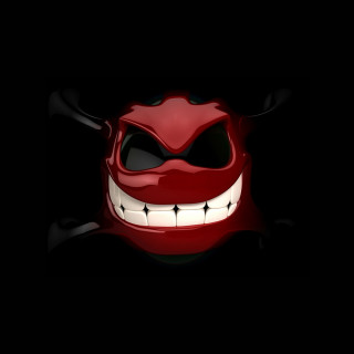 Red mask smile teeth dark - anne stokes free wallpaper for tablet