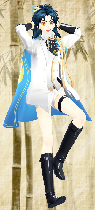 Woman white coat black boots - fullbody free wallpaper