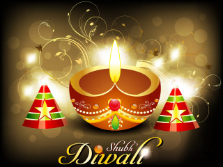 Diwali candle decorations sparkles glowing - bapu free wallpaper