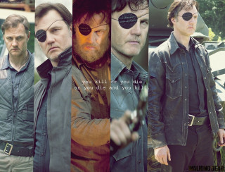 Walking dead collage faces painted - northwest free wallpaper