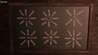 Brick wall flower pattern black - blueprint free wallpaper