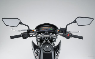 Motorcycle speedometer clock handlebars back - widescreen free wallpaper