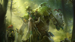 Man giant creature forest sword - a giant creature free wallpaper for desktop