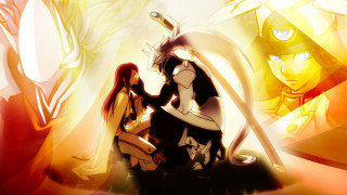 Anime couple couch yellow light - a couch in a room free wallpaper