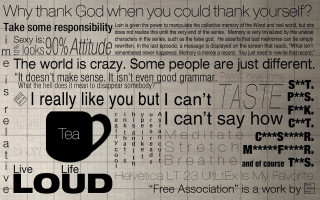 Newspaper cup tea words written - a newspaper free wallpaper