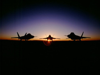 Fighter jets sunset silhouette flying - two fighter jet free wallpaper