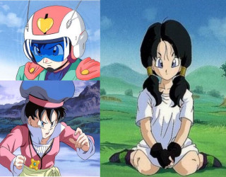 Woman sitting cartoon character helmet - the ground next free wallpaper