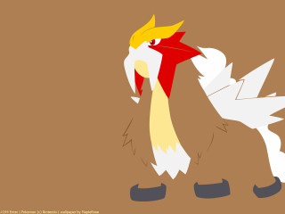Cartoon bird yellow head red - a white tail free wallpaper