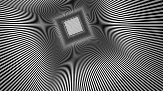 Black white square pattern white 3 - deep 3 point perspective free wallpaper