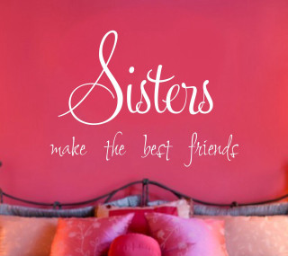 Pink wall sisters quote bed - verdadism free wallpaper for tablet