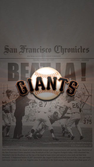 Giants newspaper baseball player typographic - gritty free wallpaper for mobile