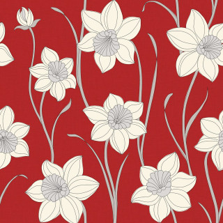 Red white floral wallpaper silver - free flowers wallpaper for tablet