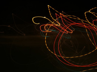 Blurry light painting swirl black - a blurry photo free wallpaper