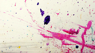 Paint splattered art black bird - a watercolor painting free wallpaper