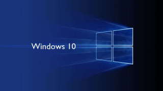 Blue background windows 10 logo - unreal free wallpaper