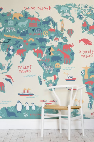 Chair wall worldmap wooden chair - an ultrafine free wallpaper for mobile