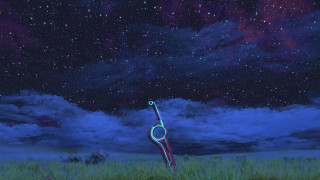 Scissors field stars clouds night - a sky full free wallpaper