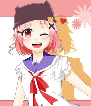 Girl pink hair hat cat - pink free wallpaper for tablet