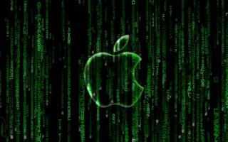 Green apple logo numbers black - green letter free wallpaper