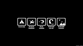 Black white photo sign symbols - feminist free wallpaper