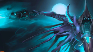 Giant alien sword glowing light - its hand free wallpaper