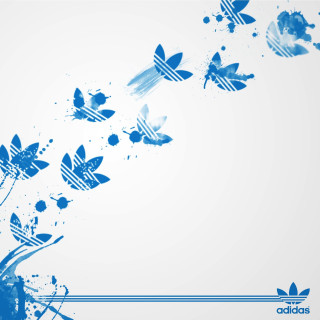 Blue white background butterflies flying - the bottom of the image free wallpaper for tablet