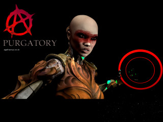 Weird face character red ring - in the middle free wallpaper