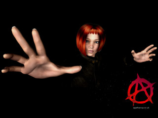 Red hair woman neo figurative - neo free wallpaper