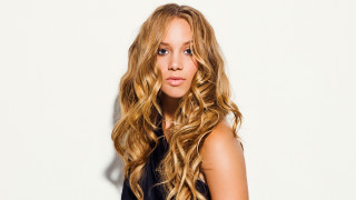 Blonde woman posing blue eyes - long blonde hair free wallpaper